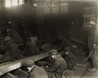 LEWIS W. HINE (1874-1940) Pennsylvania coal breakers [Breaker Boys]. 1912; printed circa 1931.                                                   